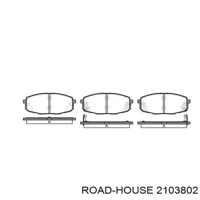 Pastillas freno delanteras Road House 2103802 precio, desde 23,75 EUR