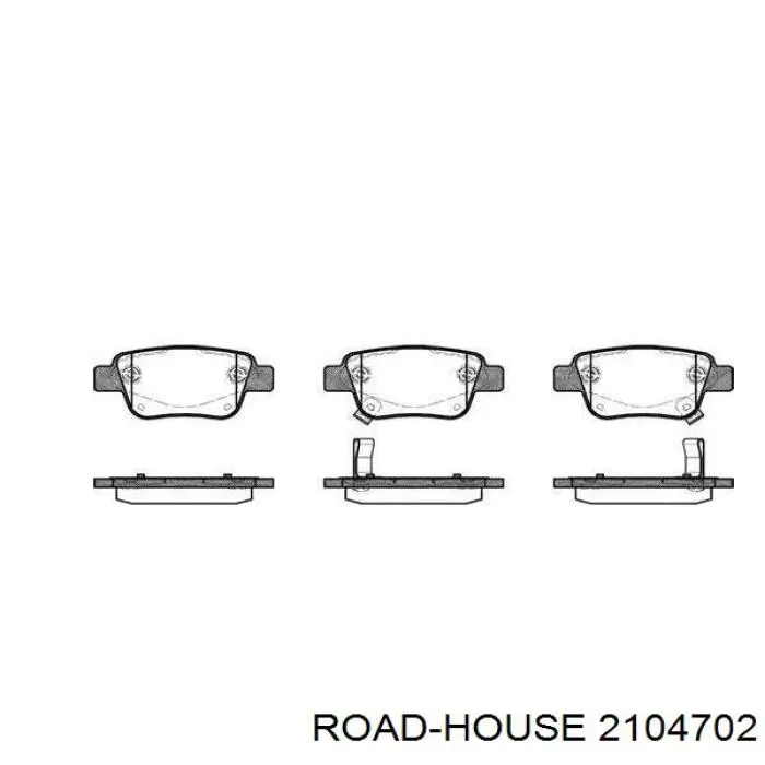 Pastillas traseras de freno Road House 2104702 precio, desde 23,03 EUR