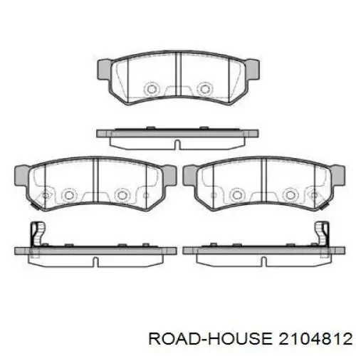 21048.12 Road House pastillas de freno traseras