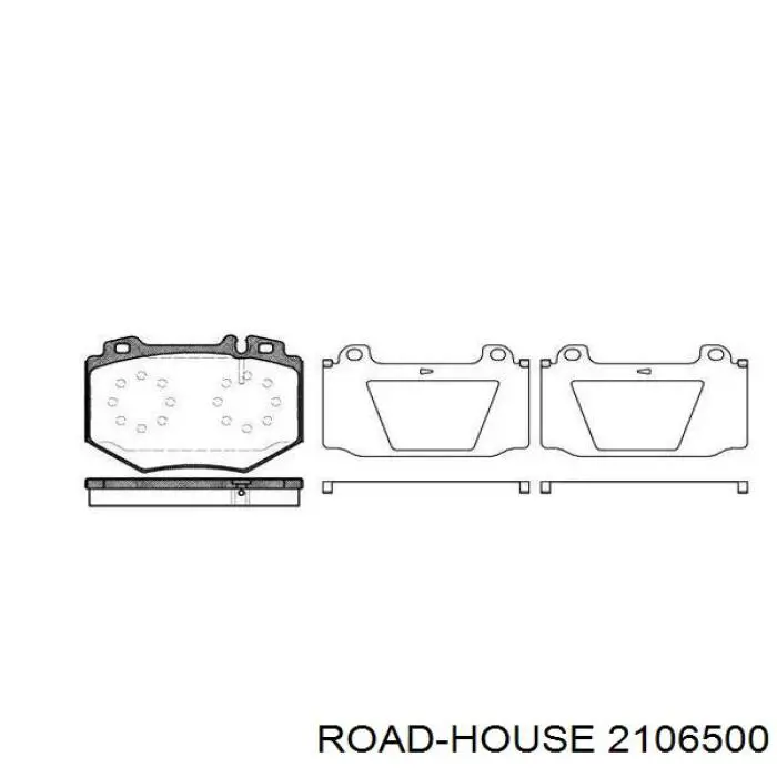 21065.00 Road House pastillas de freno delanteras