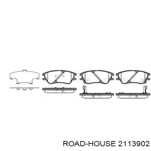 Comprar 2113902 Road House Pastillas delanteras de freno