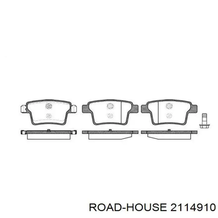 Comprar 2114910 Road House Pastillas de freno traseras