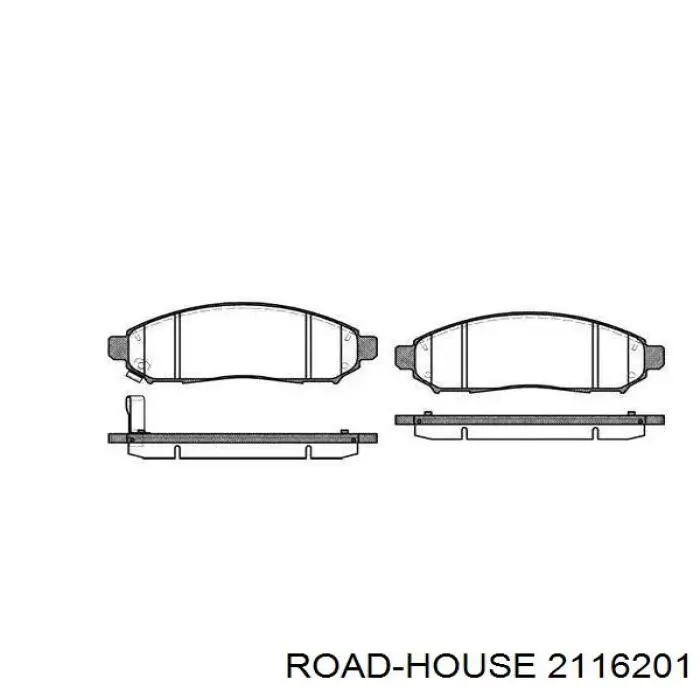 Comprar 2116201 Road House Pastillas delanteras de freno