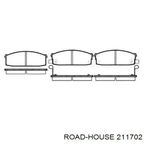 Pastillas freno delanteras Road House 211702 precio, desde 147,58 EUR
