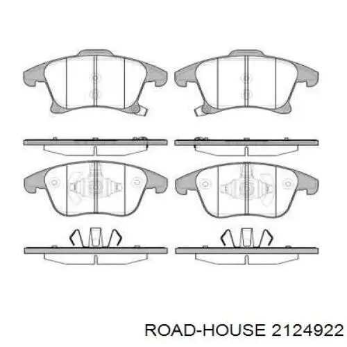 21249.22 Road House pastillas de freno delanteras