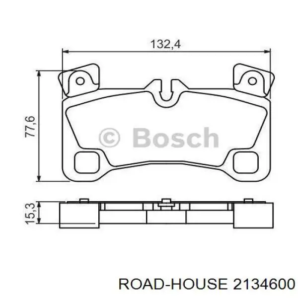 21346.00 Road House pastillas de freno traseras