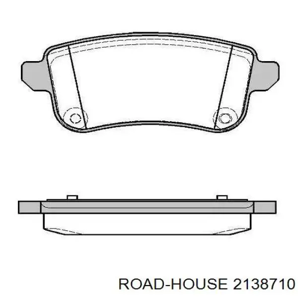 21387.10 Road House pastillas de freno traseras