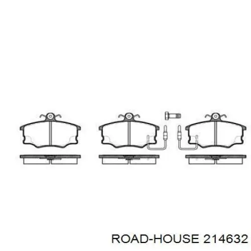 Comprar 214632 Road House Pastillas delanteras de freno