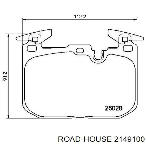 2149100 Road House pastillas de freno delanteras