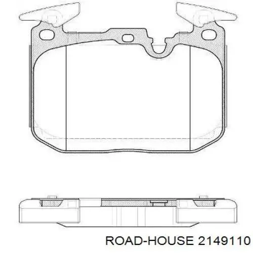 2149110 Road House pastillas de freno delanteras