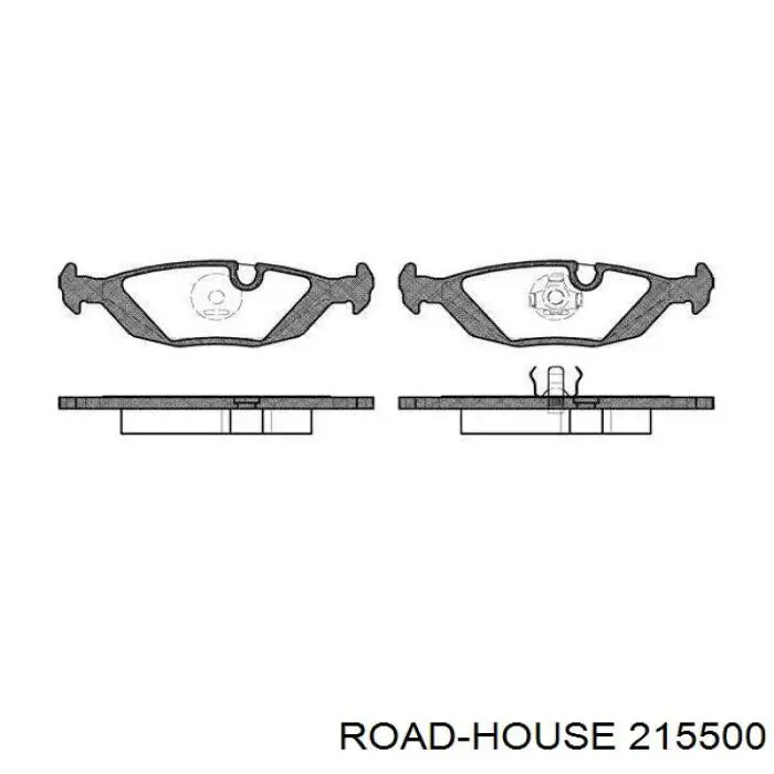 Comprar 215500 Road House Pastillas de freno traseras