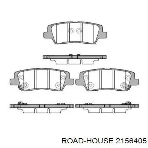 21564.05 Road House pastillas de freno traseras