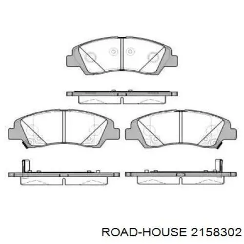 2158302 Road House Pastillas delanteras