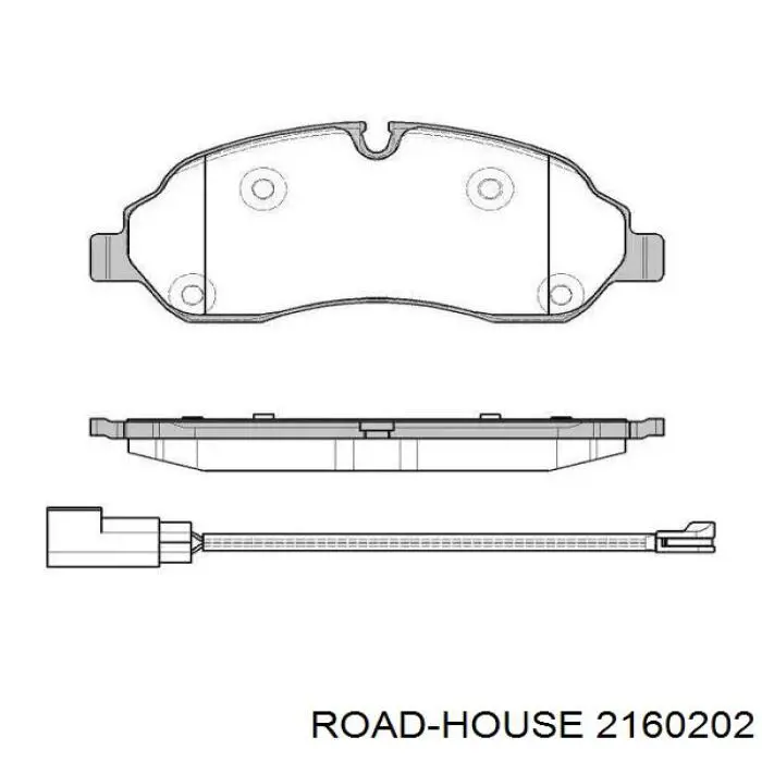 21602.02 Road House pastillas de freno delanteras