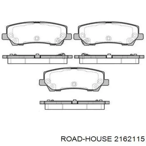 2162115 Road House Pastillas freno traseras