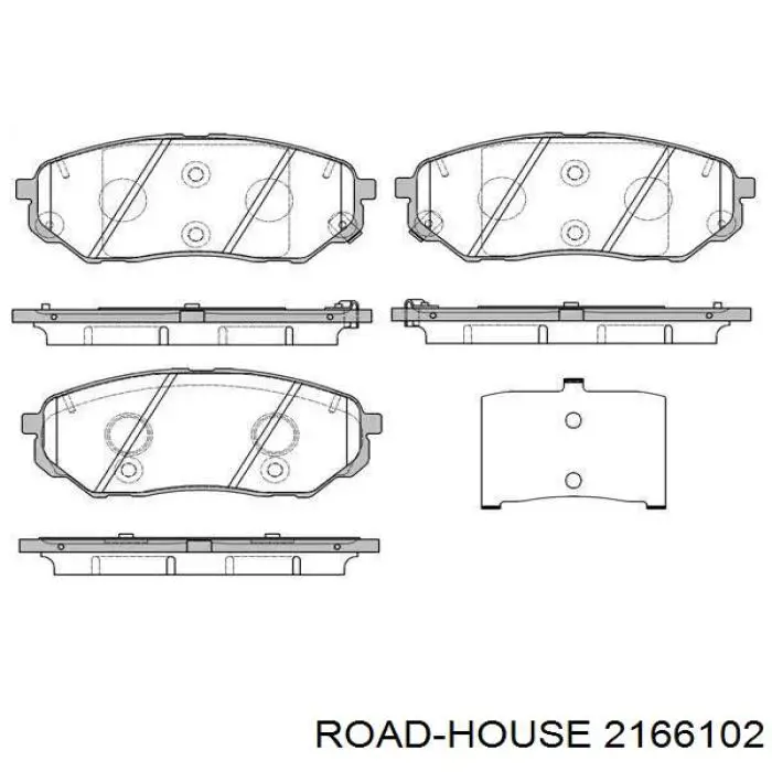 21661.02 Road House pastillas de freno delanteras