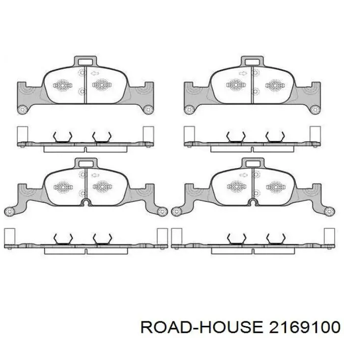 2169100 Road House Pastillas delanteras