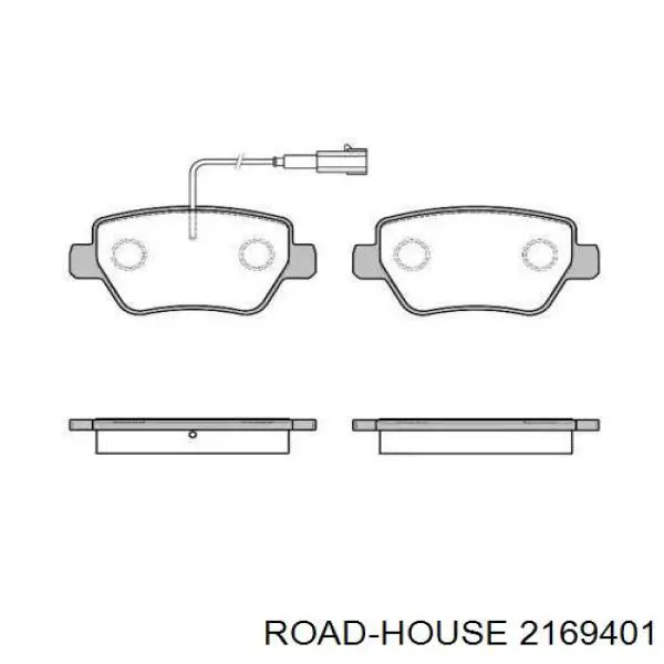 2169401 Road House pastillas de freno traseras