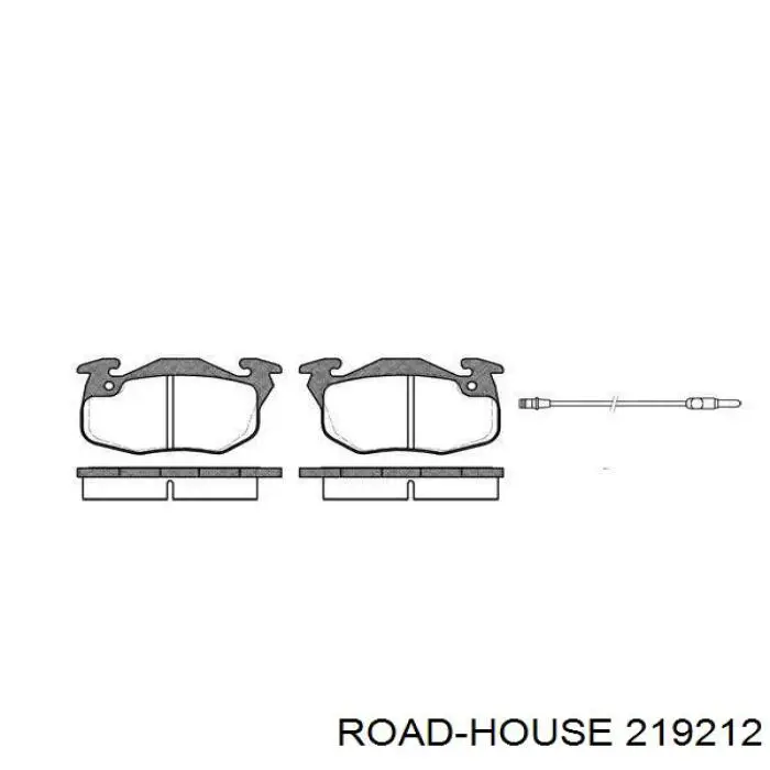 Comprar 219212 Road House Pastillas delanteras de freno