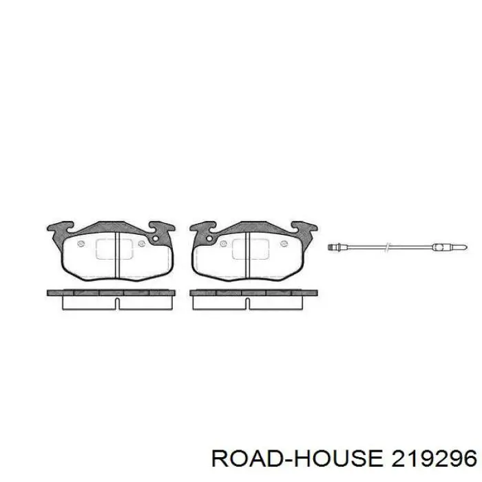 219296 Road House pastillas de freno delanteras