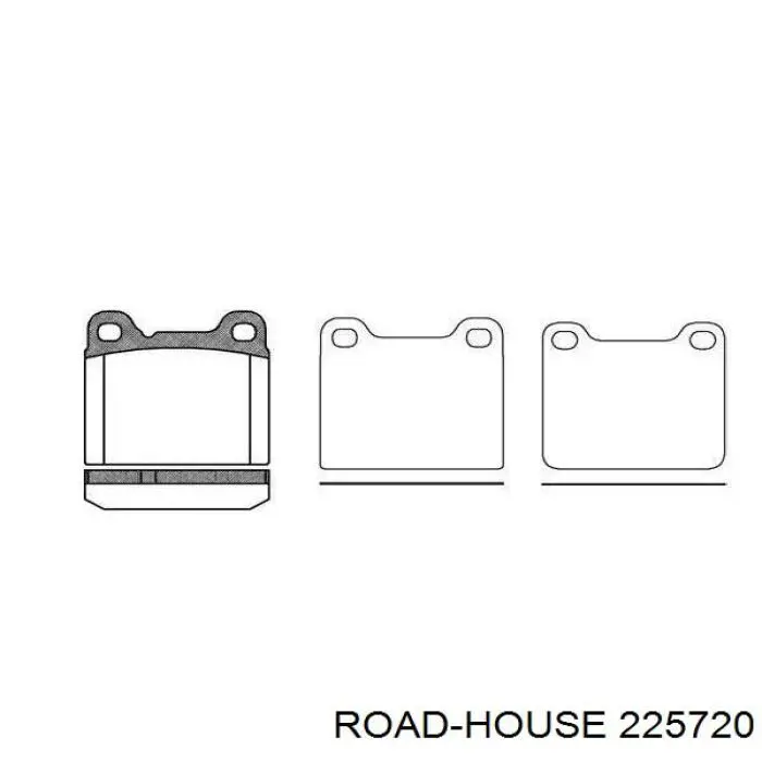 Pastillas traseras de freno Road House 225720 precio, desde 17,36 EUR