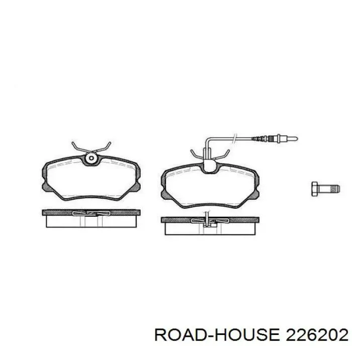 Comprar 226202 Road House Pastillas delanteras de freno