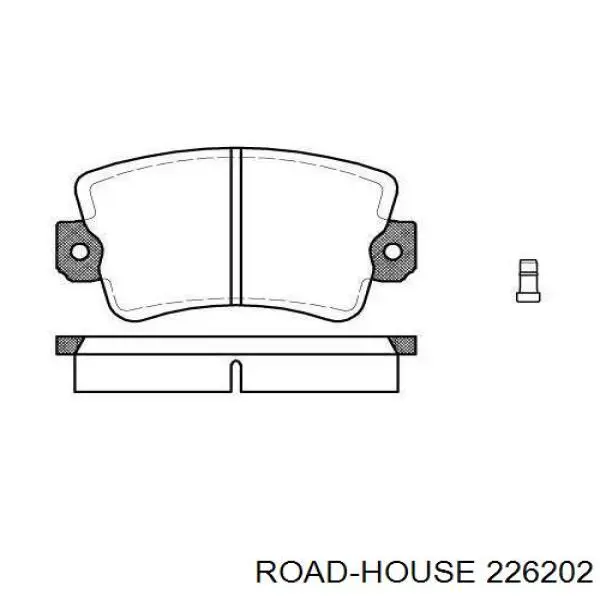 226202 Road House pastillas de freno delanteras