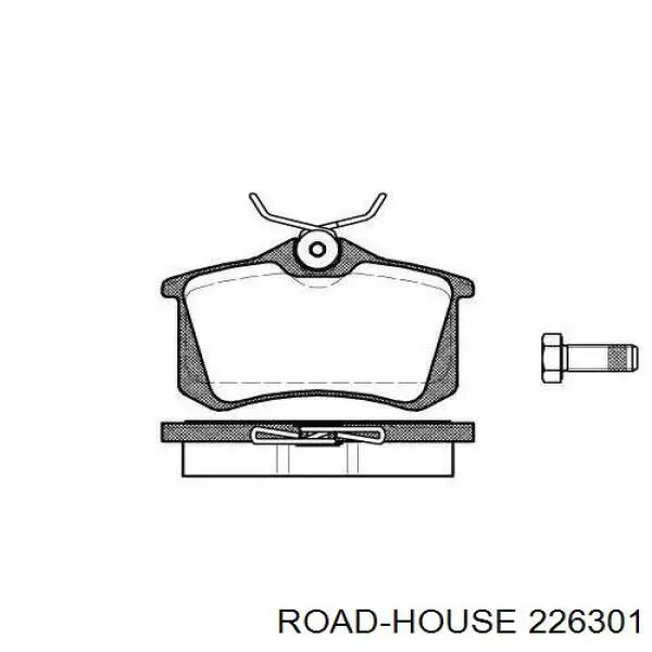 Comprar 226301 Road House Pastillas de freno traseras