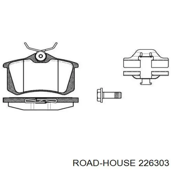 Comprar 226303 Road House Pastillas de freno traseras