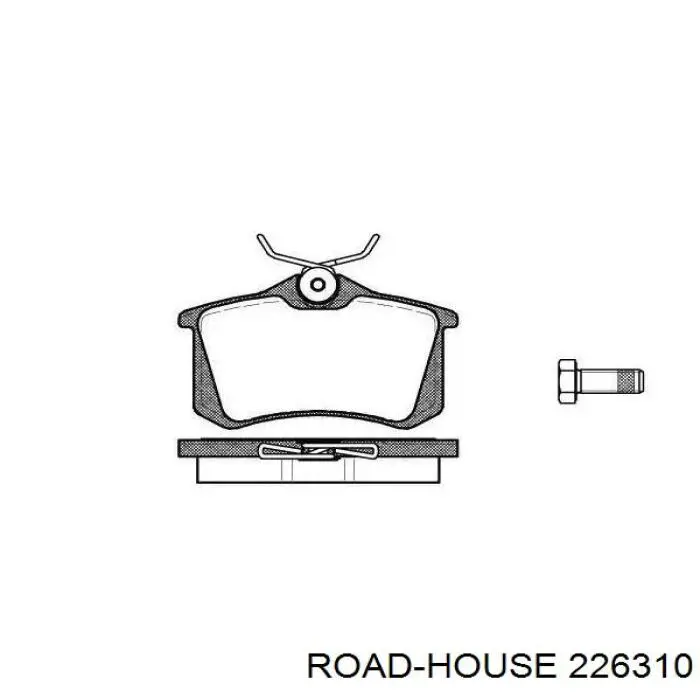 Pastillas traseras de freno Road House 226310 precio, desde 15,27 EUR