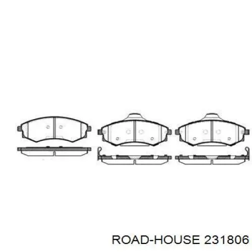 Pastillas freno delanteras Road House 231806 precio, desde 122,37 EUR