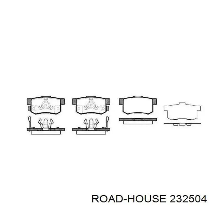 Pastillas traseras de freno Road House 232504 precio, desde 31,77 EUR