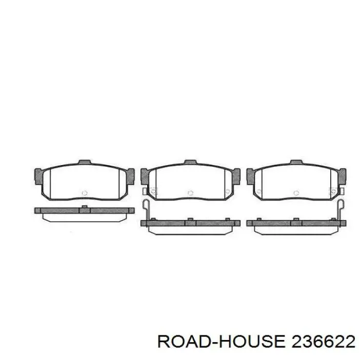 Comprar 236622 Road House Pastillas de freno traseras
