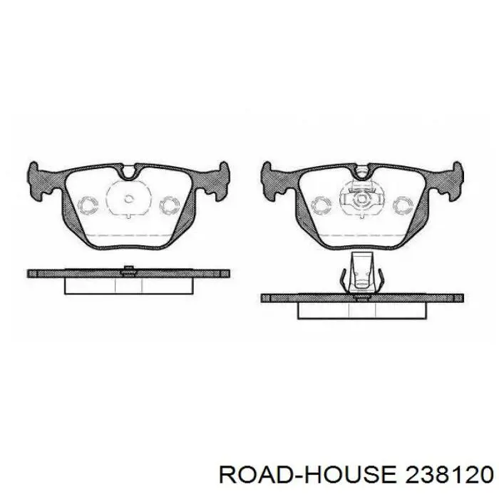 2381.20 Road House pastillas de freno traseras