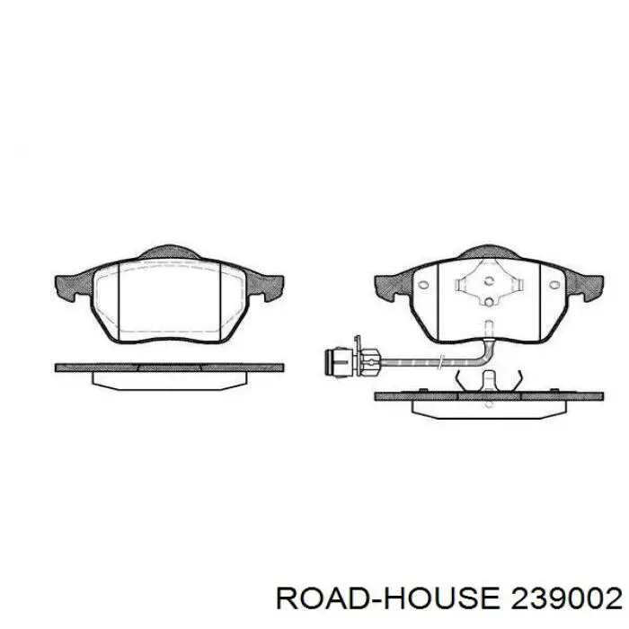 Comprar 239002 Road House Pastillas delanteras de freno