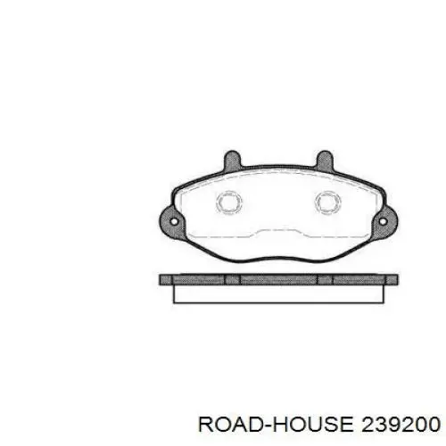 Comprar 239200 Road House Pastillas delanteras de freno