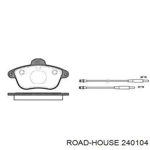 Pastillas freno delanteras Road House 240104 precio, desde 32,73 EUR