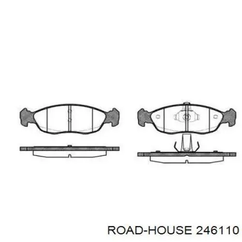 Pastillas freno delanteras Road House 246110 precio, desde 22,05 EUR