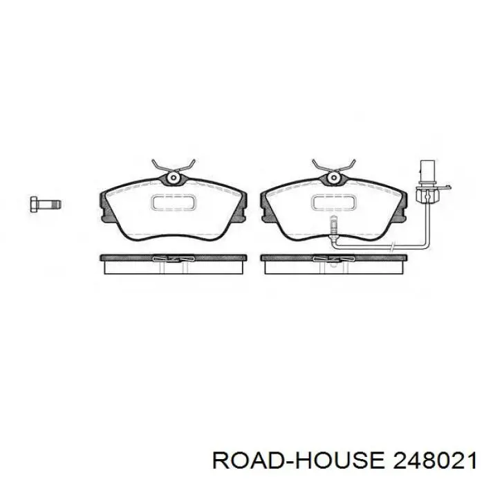 2480.21 Road House pastillas de freno delanteras