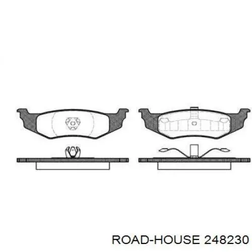 2482.30 Road House pastillas de freno traseras