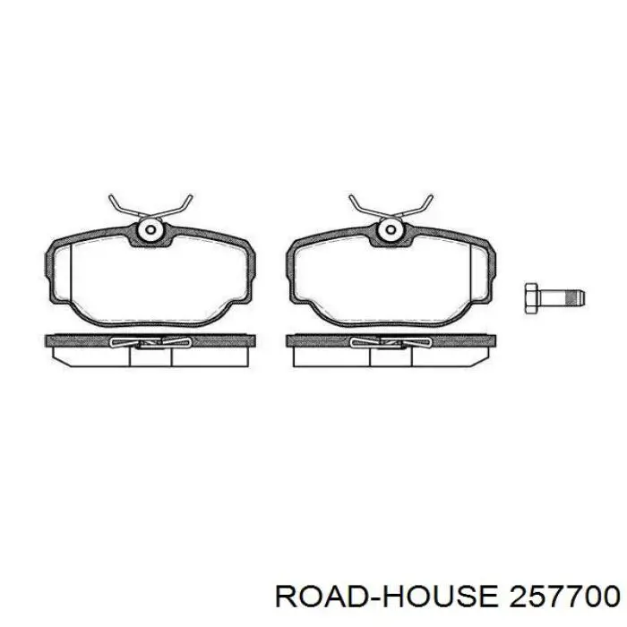 Pastillas traseras de freno Road House 257700 precio, desde 23,93 EUR