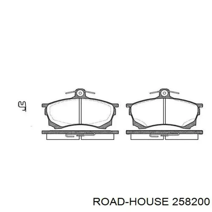 Comprar 258200 Road House Pastillas delanteras de freno
