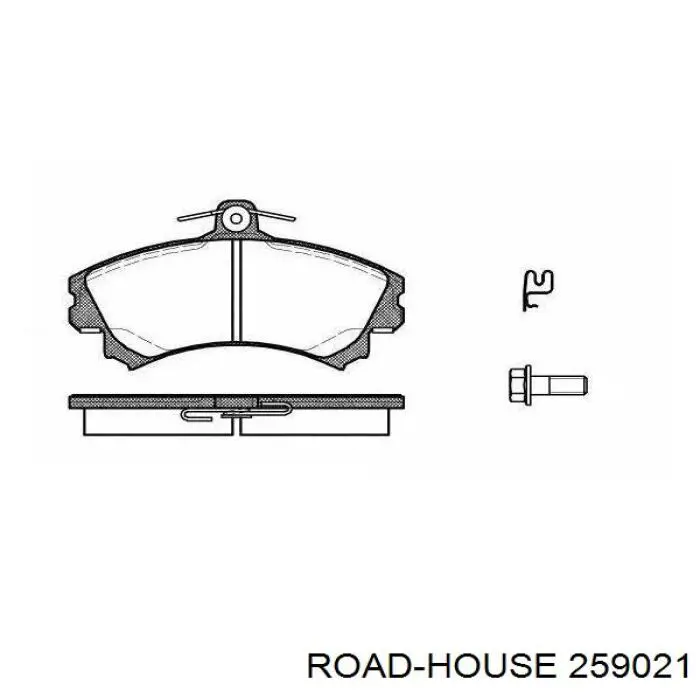 259021 Road House pastillas de freno delanteras