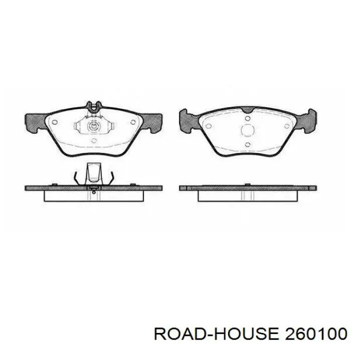 260100 Road House Pastillas delanteras