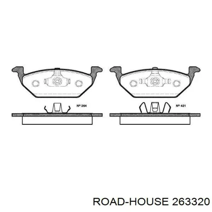 Pastillas freno delanteras Road House 263320 precio, desde 22,11 EUR