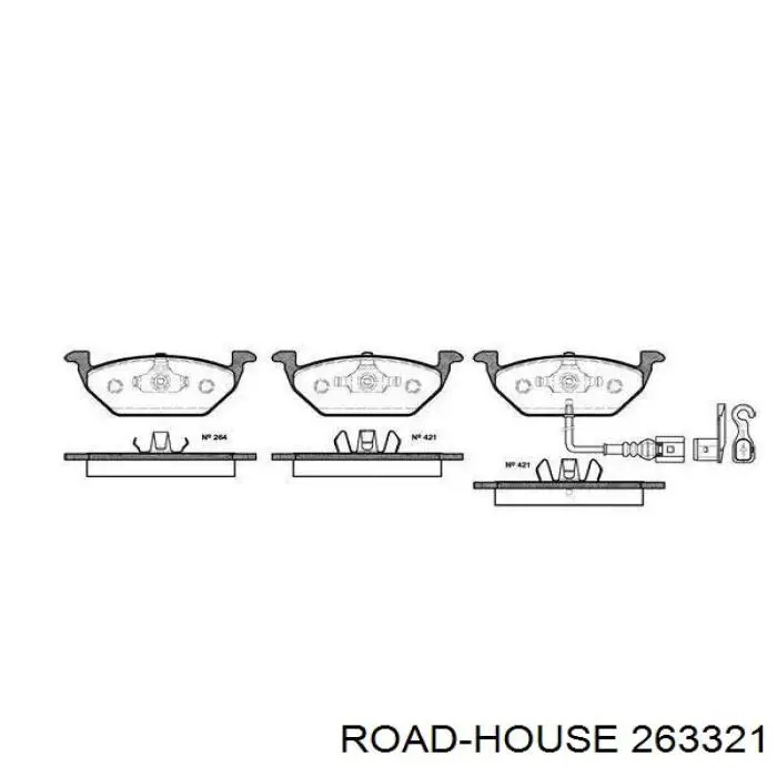 Pastillas freno delanteras Road House 263321 precio, desde 21,16 EUR