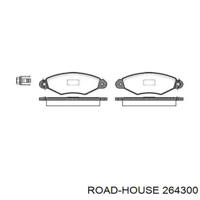 Pastillas freno delanteras Road House 264300 precio, desde 21,59 EUR