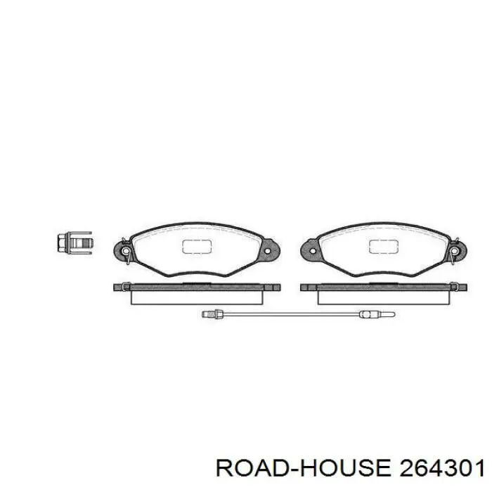 Pastillas freno delanteras Road House 264301 precio, desde 21,59 EUR