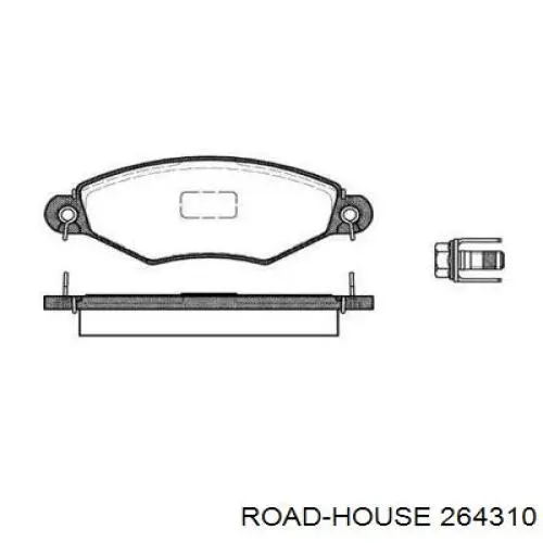 Pastillas freno delanteras Road House 264310 precio, desde 19,54 EUR