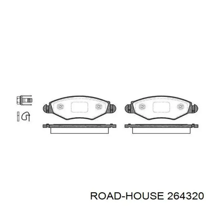 Pastillas freno delanteras Road House 264320 precio, desde 19,54 EUR